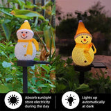 2024 New LED Solar Power Snowman Lamp Solar Lights Garden Decoration Solar Outdoor Light for Christmas Lawn Yard Pathway Decor