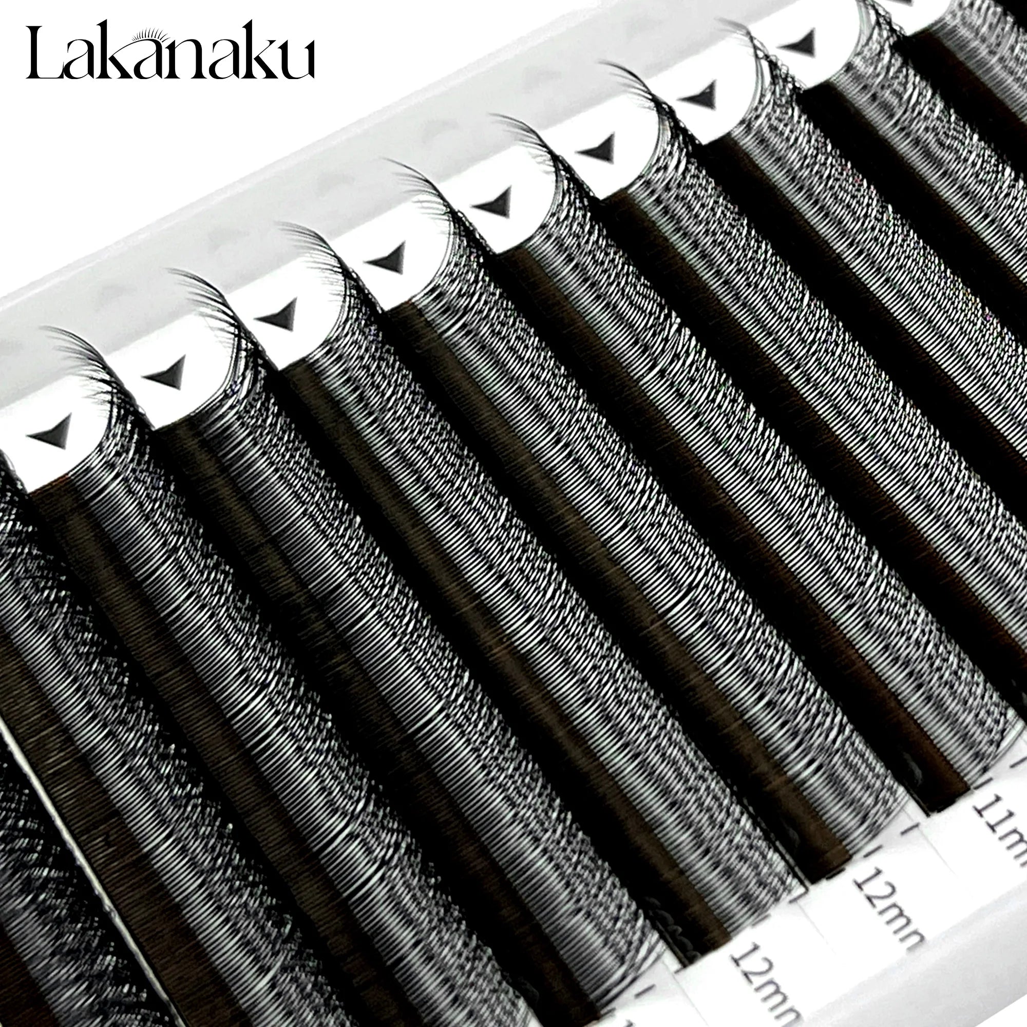 Lakanaku 1D/2D/3D YY Shape Lashes Faux Mink C/D Natural Soft Brazilian Eyelash 3 Split Tips YY Cilios Lashes Extension