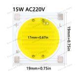 AC220V 12W 15W 20W New Ceramics COB LED Bulbs Chip 30W 50W Lamp Smart IC Good Quality Chip For Outdoor FloodLight DIY Warm White