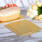 20/50/100pcs Cake Decoration Tools Golden Food Grade Mousse Mat Bottom Foam Cake Base Boards Paper Board Dessert Tray