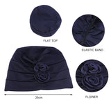 Headwear Beanie Hat Cap Twist Knot Floral Turban For Women Girl Chemo Head Wrap Soft Stretch Hair Loss Alopecia Fashion TS012