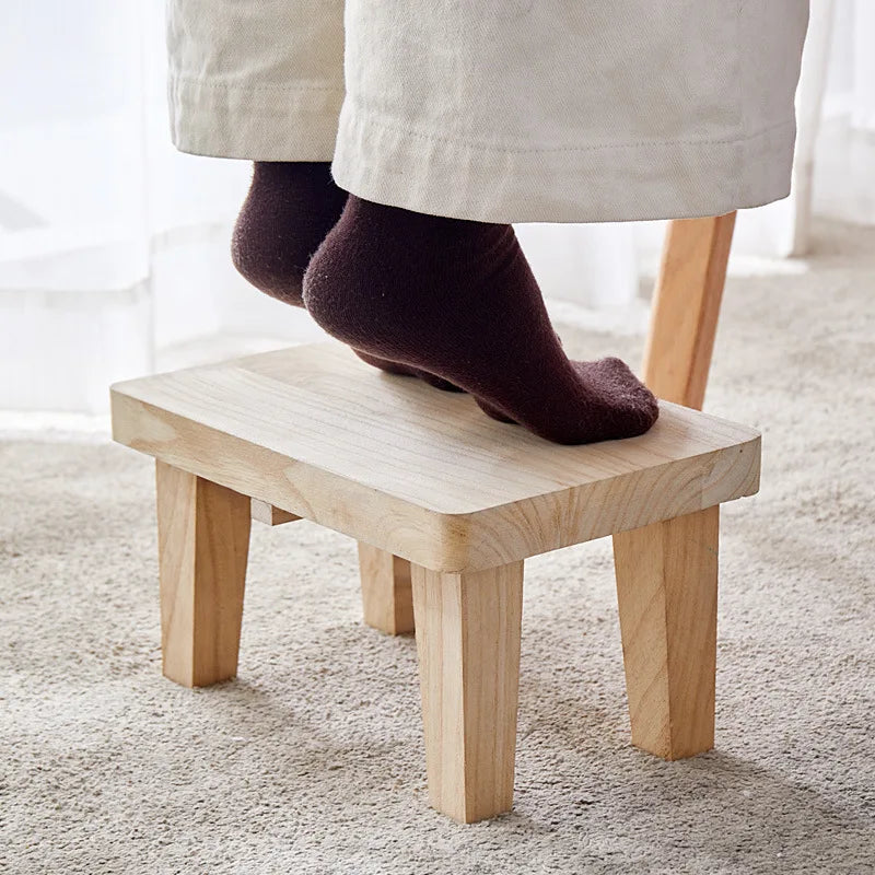 Household Living Room Stool Japanese Style Small Stools Adult Shoe Changing Stool Modern Minimalism Wooden Ottoman 가구