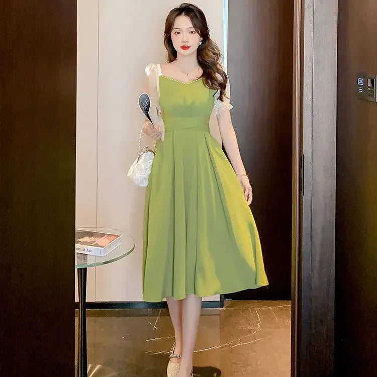 Green Evening Dresses for Women 2025 Black Clothes Prom Party Red Woman Dress Midi Sensual Sexy Luxury Chic and Elegant Pretty X
