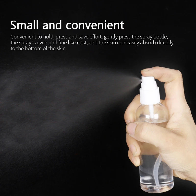 150ml 200ml 250ml Portable Spray Bottle Clear Mini Plastic Bottle Empty Cosmetics Bottle Sample Test Tube Thin Vials For Travel