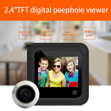 2.4 Inch Video Doorbell 145 Degree Peephole Viewer Video Eye Door Bell Smart Home Outdoor Camera Monitor Visual Doorbell