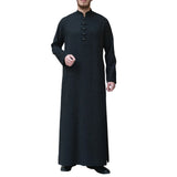 Long Sleeve Aman Abaya 2024 Jubba Thobe For Men Kaftan Pakistan Muslim Saudi Arabia Djellaba Islam Clothing Prayer Robe(M-3XL)