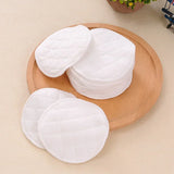 12PCS/6pairs 3 layers cotton Reusable Breast Pads Nursing Waterproof Organic Plain Washable Pad Baby Breastfeeding Accessories