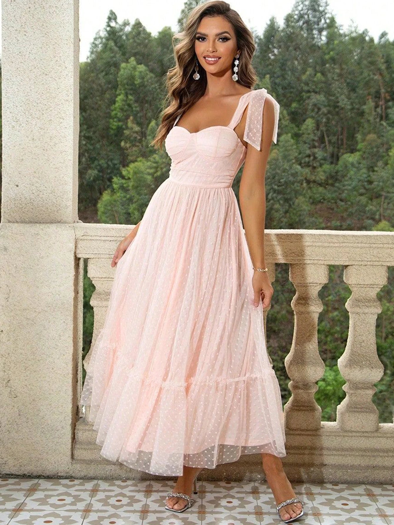 Sexy backless mesh maxi slip summer dress women 2026 elegant long prom evening dresses luxury Gauze birthday party dress vestido