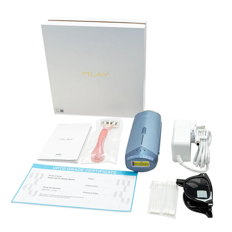 Mlay T18 ICE Cooling Hair Removal Device With Unlimited Shots Permanent IPL Laser Home Use Painless Epilator For Women Men