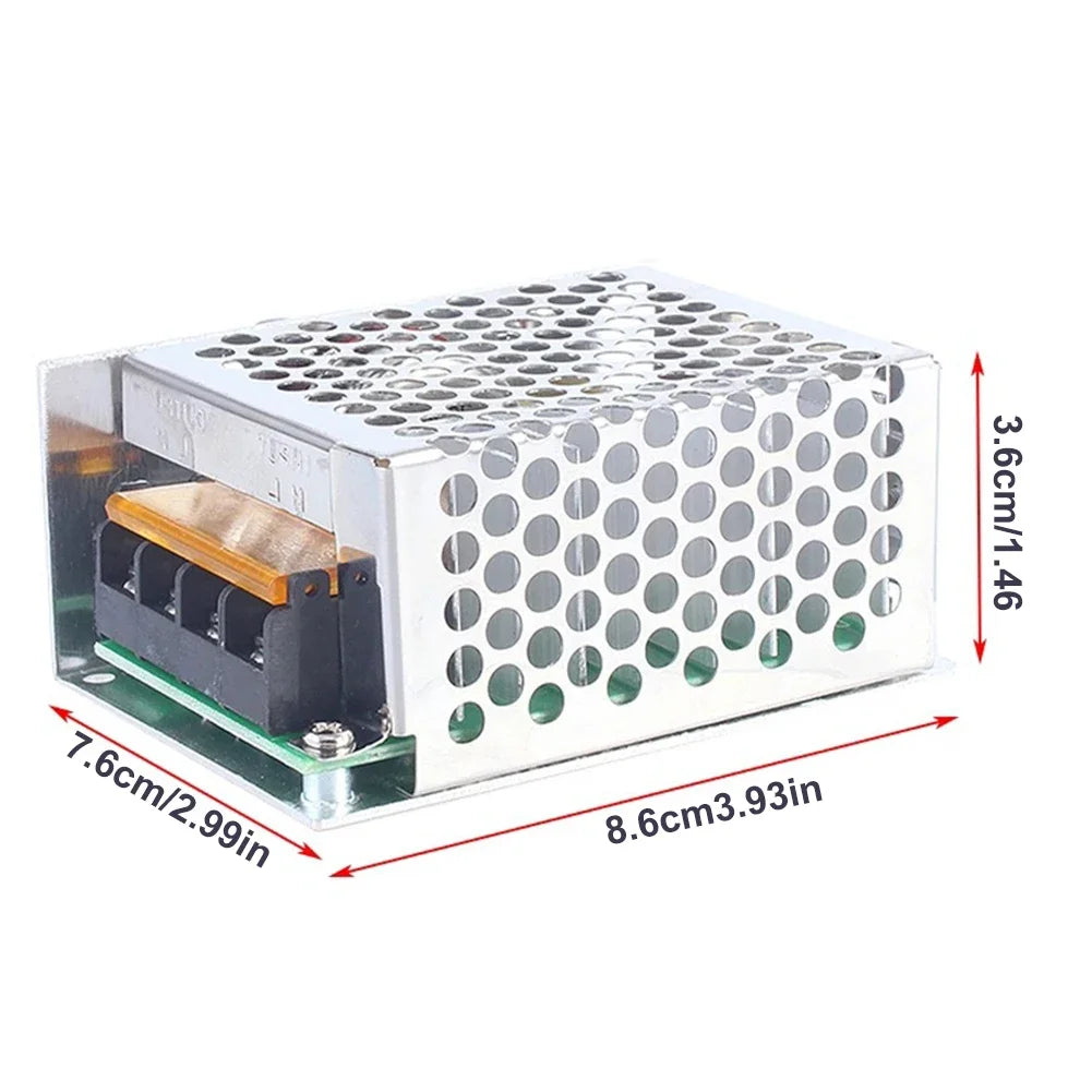 4000W Dimming Speed Temp Regulation Control AC 220V Electronic Volt Regulator High Power for Adjusting Dimming Speed Temperature