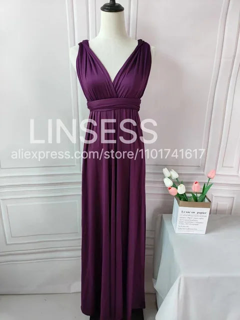 Rust Bridesmaid Dress Infinity Multiway Maxi Bridesmaid Dress Formal Wrap Wedding Evening Dress Wedding Cocktail Floor Length