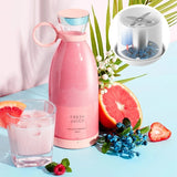 Portable Rechargeable juicer blender wireless mixer fresh juice 350ml With charger