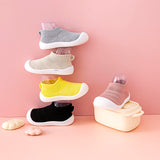 Summer Mesh Breathable Simple Baby First Walker Toddler Shoes Soft Bottom Lightweight Kids Girls Boys Slip-On Casual Sneakers