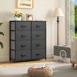 Bedroom Organizer Fabric Dresser 8-Drawer Chest Closet Living Room Storage