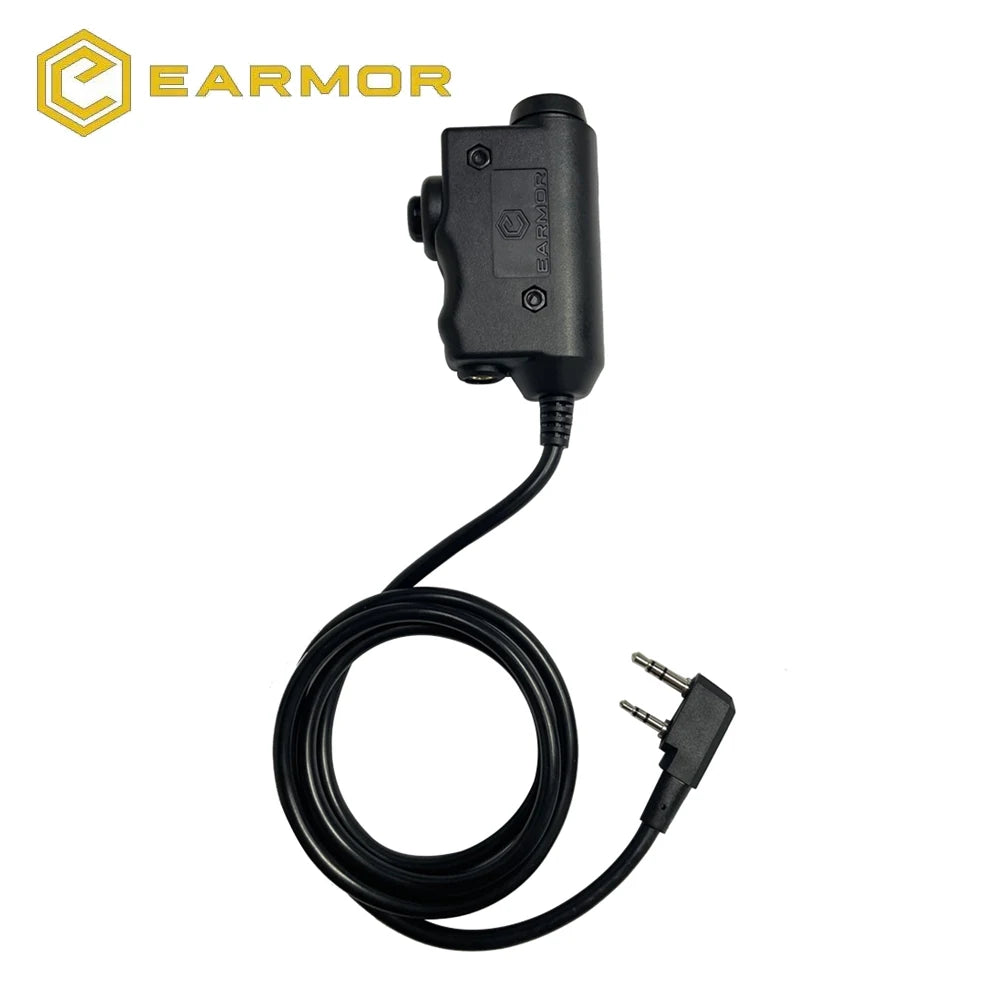 OPSMEN EARMOR M51 push-to-talk PTT Adapter M31 M32 Airsoft Tactical Headset Kenwood Plug Tactical Headset Accessory