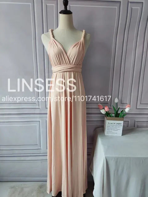 Rust Bridesmaid Dress Infinity Multiway Maxi Bridesmaid Dress Formal Wrap Wedding Evening Dress Wedding Cocktail Floor Length