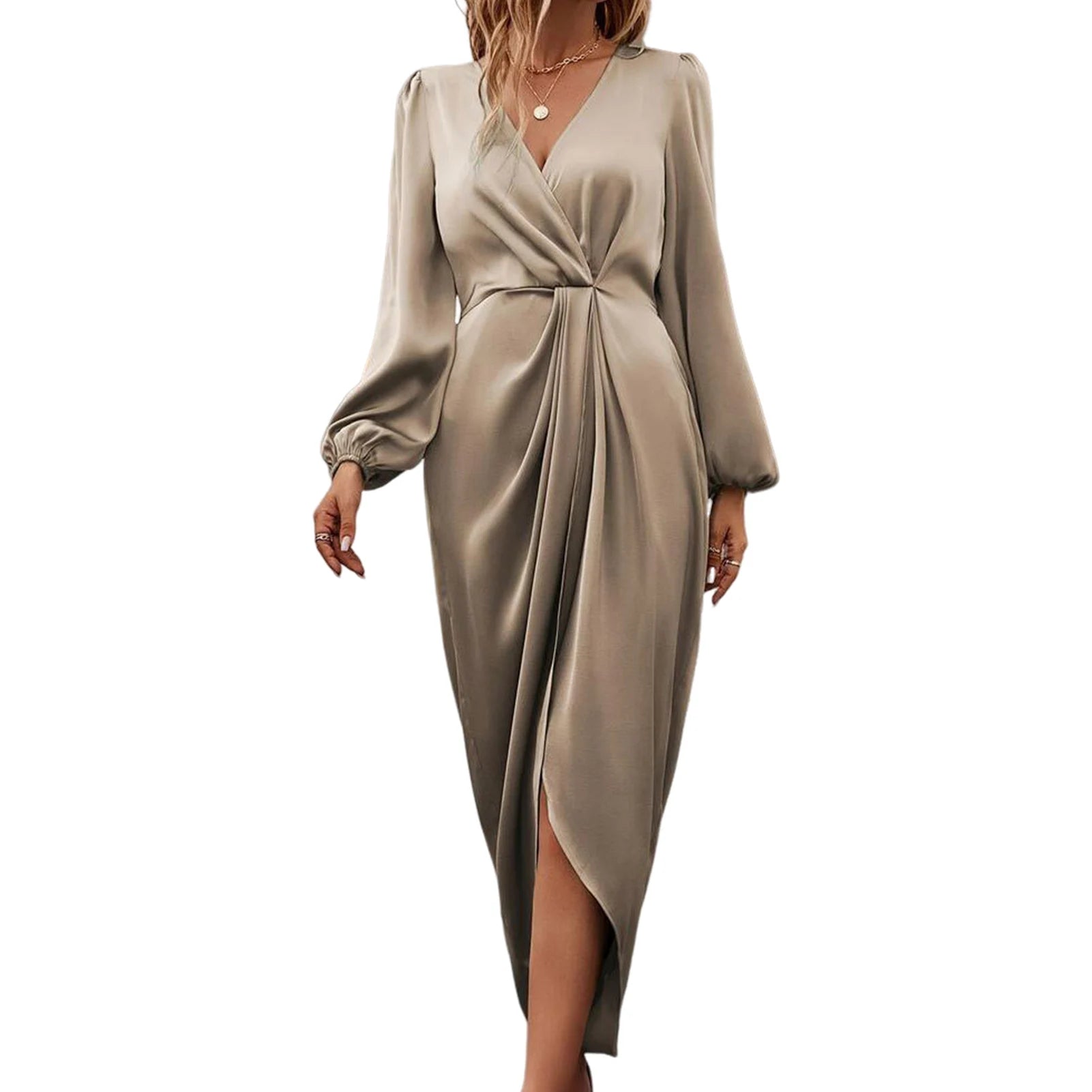 2023 Autumn Banquet Women's Dress Lace V-Neck Elegant Elegant Women's Fashion Holiday Style Women's Long Dress White Dress