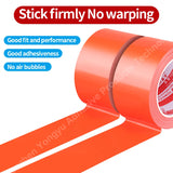 Orange heavy-duty pipeline tape, flexible, residue free, hand torn - batch value for repair suitable for indoor and outdoor use