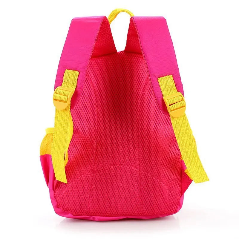 Kindergarten cute cartoon backpack boys and girls weight-reducing spine-protecting student bag all-match children schoolbag