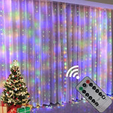 6x3M/3x3m Curtain Garland on The Window USB Power Fairy Lights Festoon with Remote New Year Garland Led Lights Christmas Decor