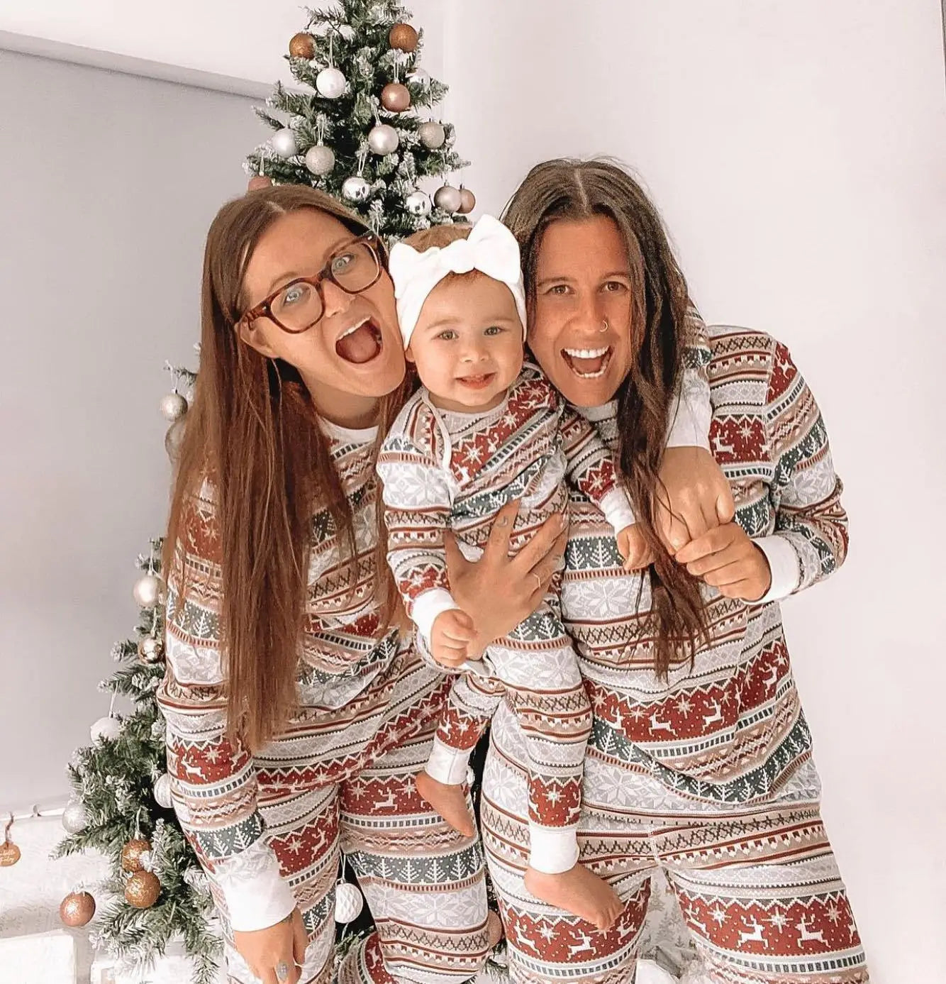 2024  Family Christmas Matching Pajamas Set Xmas Adult Kids Mother And Daughter Father Son Sleepwear Baby Family Look Outfits