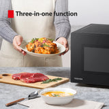 Toshiba MW2-MG20P Microwave Oven with Crispy Grill & Combination Function, 5 Power Levels, 1000 W Grill Power, Black