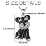 1Pc Cute Schnauzer Pendant Necklace Exquisite Women's Cartoon Pet Dog Memorial Jewelry Accessories Perfect Gift for Dog Lovers