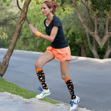 Halloween Compression Socks Pumpkin Head Witch Spider Web Pattern Long Stockings Men Women Running Sports Socks Halloween Gifts