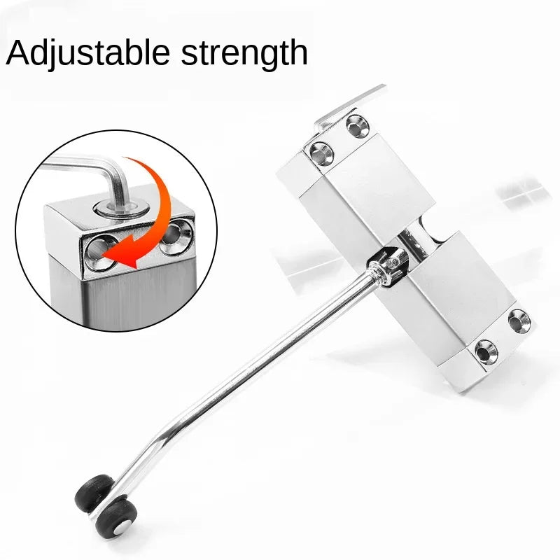 20-40kg Automatic Mounted Spring Door Closer Stainless Steel Adjustable Surface Close