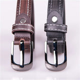 75-100cm Children's Belt Black Brown Leather Pin Buckle Wear-Resistant Boys Girls Outdoor Belts 2022 Hot Sale Wholesale