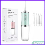 Portable Water Flosser 3 Modes IPX7 Waterproof Electric Rechargeable Oral Irrigator With 4 Nozzles Dental Teeth Cleaner