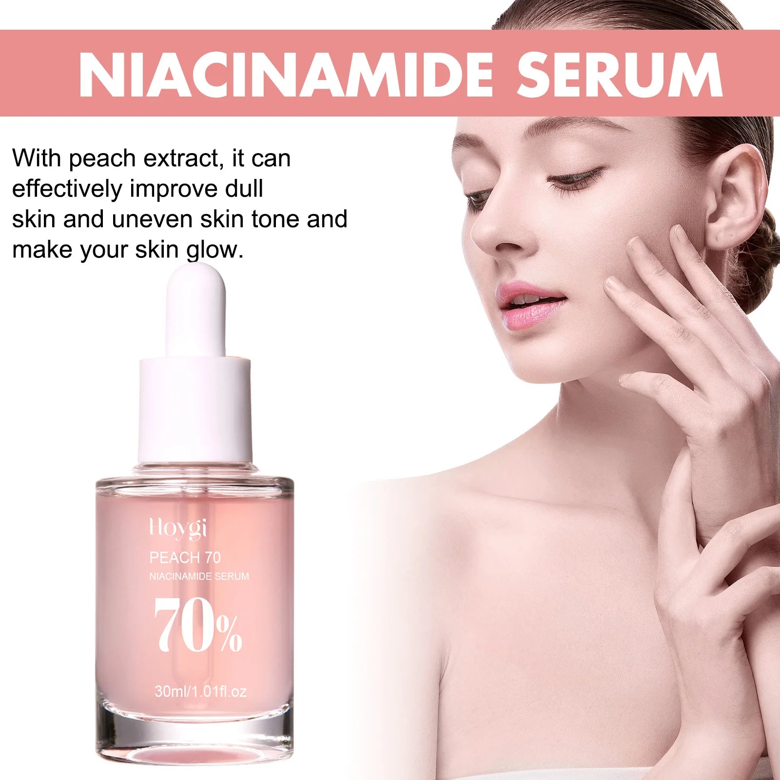 Niacinamide Serum Dark Spot Correcting Moisturizing Brightening Cleaning Pores Fade Fine Lines Makeup Remover Korean Skin Care