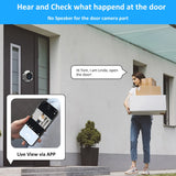 Smart 1080P Mini Digital Peephole Door Camera Wireless WiFi Infrared IR PIR Motion Detection Digital Viewer Doorbell iCam365 APP