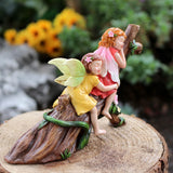 Sleeping Flower Fairy Statue Outdoor Courtyard Garden Resin Figurines For Flowerpot Flowerbed Home Decoration Cute Ornament Gift