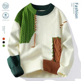 Knitted Top2024 Youth Autumn Winter Warm Base Sweater Quick Selling Foreign Trade Code Shipment Teenage Fleece Warm Pullovers