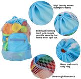 Portable Beach Bag Foldable Net Swimming Bag Children Beach Toy Organizer Storage Backpack Kids Outdoor Swimming Waterproof Bags