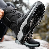 Women Snow Boots Platform Winter Boots Thick Plush Heels Waterproof Non-slip Boots Fashion Winter Shoes Warm Fur Botas mujer