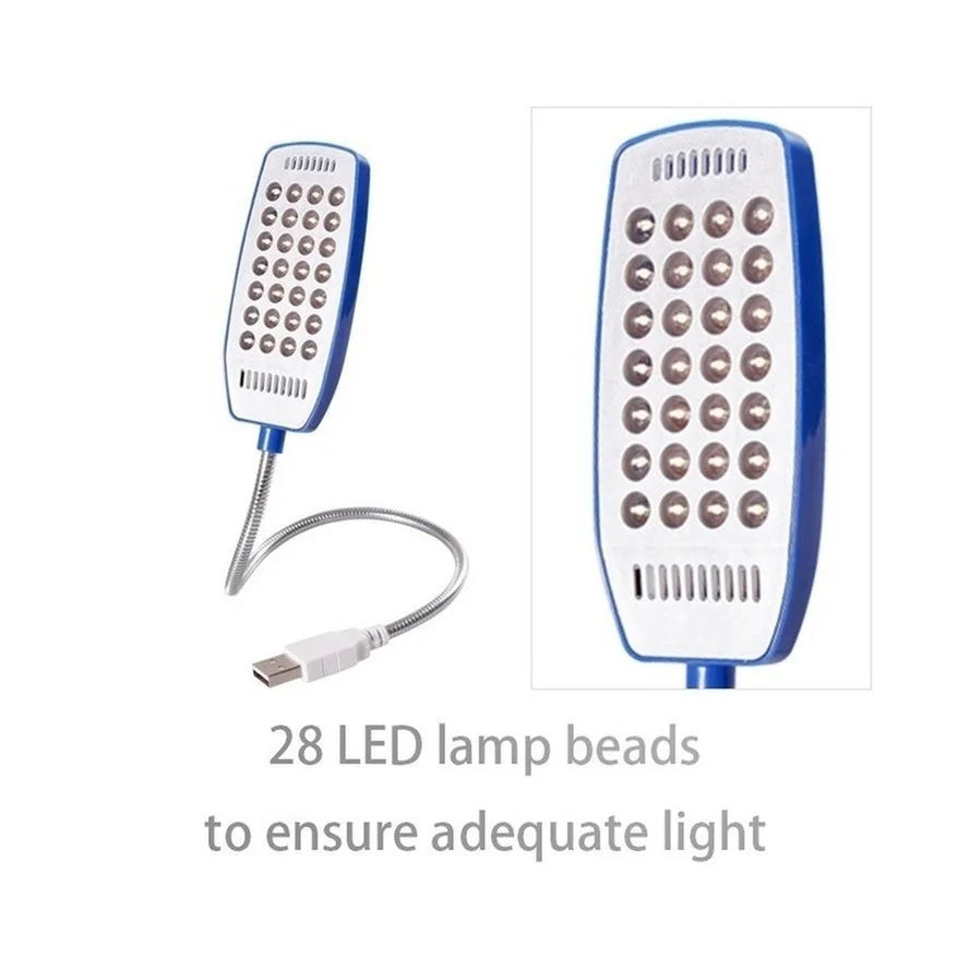 RnnTuu 28LEDs reading lamp LED USB Book light Ultra Bright Flexible 4 Colors for Laptop Notebook PC Computer 1Pcs New Arrival