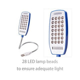 RnnTuu 28LEDs reading lamp LED USB Book light Ultra Bright Flexible 4 Colors for Laptop Notebook PC Computer 1Pcs New Arrival