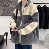 Trendy Woolen Jacket For Men Loose Fit Cotton Coat Versatile Style Casual Youthful Style Winter Warm Comfortable Outerwear