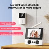 4.3 "Video intercom outdoor wireless doorbell smart home video doorbell with infrared night vision visual surveillance camera