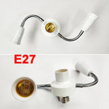 E27 multi head flexible tube LED universal conversion lamp head Double head lamp holder accessories Extended head