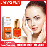 Collagen Boost Face Serum Anti Agi-ng Dark Spo-t Corrector Wrinkle Removal Tightening Lifting Brightening Hydrating Essence 30ml