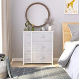 Dresser for Bedroom, 7 Drawers Fabric Dresser, Organizer Unit for Living Room, Hallway, Closets - Sturdy Steel Frame