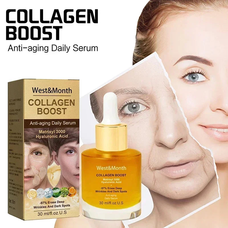 30ml Facial Collagen Serum Whitening Moisturising Fade Fine Lines Anti Wrinkle Anti Ageing Rejuvenate Your Face Cosmetics