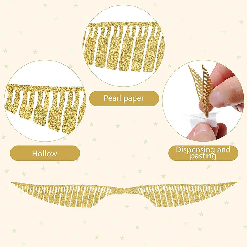 50Pcs/lot Wings Shape Chocolate Cake Party Gold Decoration Wizard Topper Golden Wing Cupcake Toppers Snitch Wedding Decor