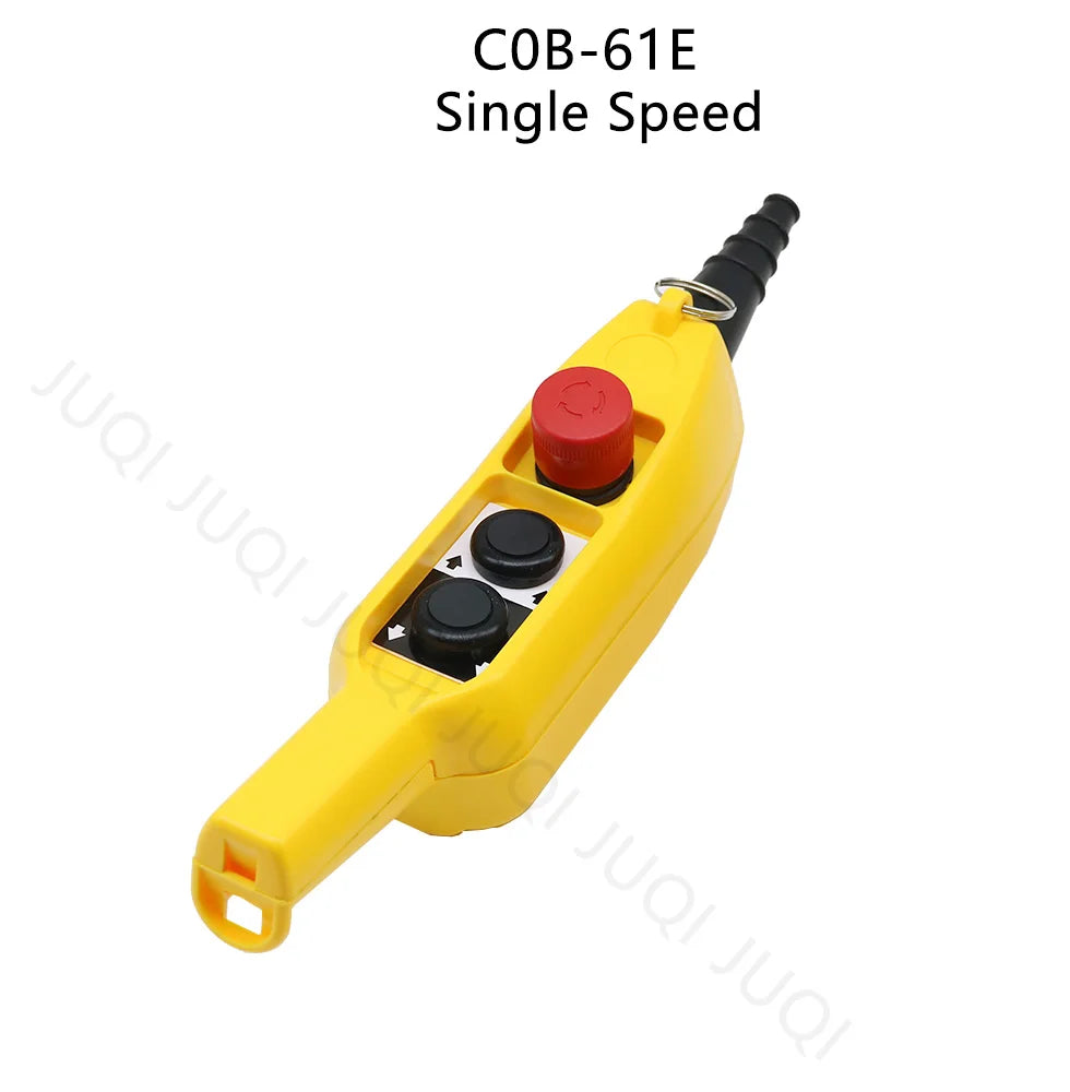 COB-61E  PL-03D2 Rainproof Hoist Crane Truck Push Button Switch Control Station Single/double speed with Emergency Stop