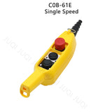 COB-61E  PL-03D2 Rainproof Hoist Crane Truck Push Button Switch Control Station Single/double speed with Emergency Stop