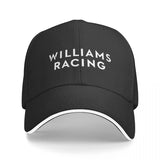 White Williams Racing Letters F1 Sport Baseball Caps Women Printing Male Beach Sun Hat Hip Hop Trucker Cap