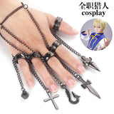 Anime Hunter Five Finger Chain Bracelet Kura pika Cosplay Props Contract Chain Fans Gift For Men Women Jewelry Accessories